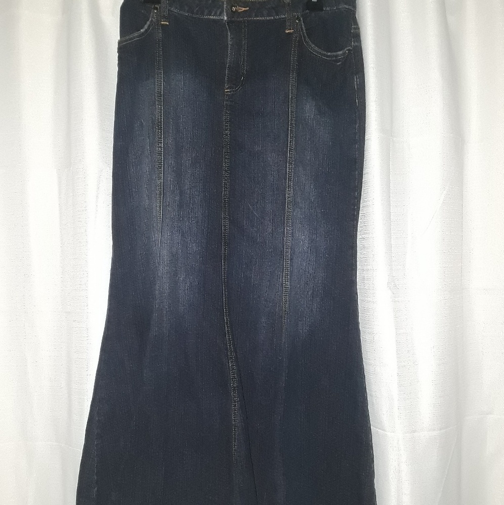 Jean Maxi Skirt